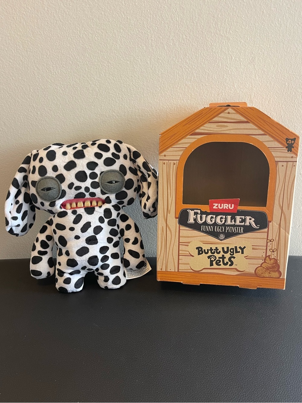 ZURU Fuggler Butt Ugly Pets Dalmatian Spot Plush - White and Black